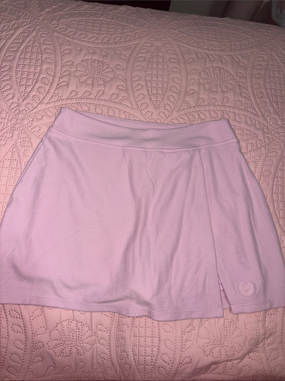PINK Victoria's Secret Pale Pink sport pique tennis skort